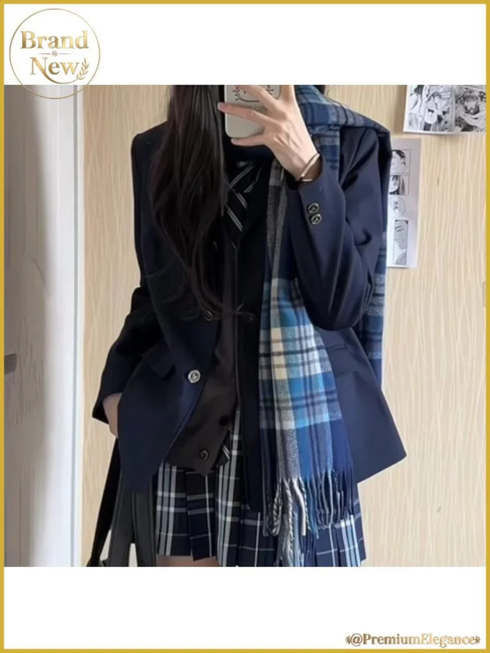 Scottish Tartan Plaid Scarf Winter Cold Weather Soft Warm Shawl Wrap Fringes